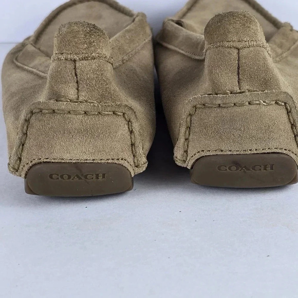 Coach Amber Camel Suede Loafers Size 8.5 Slip Ons - Picture 6 of 10